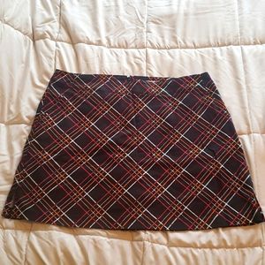 Argyle golf skort